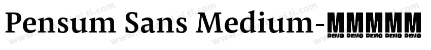 Pensum Sans Medium字体转换